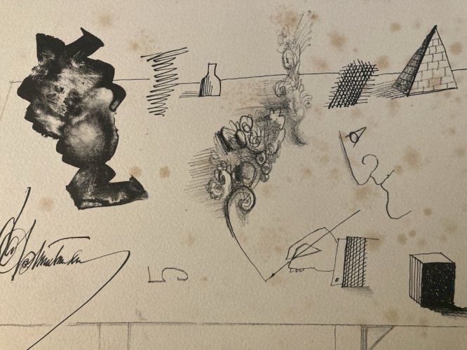 Lithographie Saul Steinberg ￼ Illustration, Presse Art 1966 Ancien