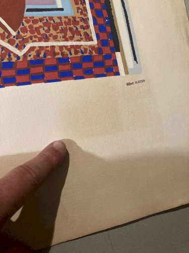 Lithographie  Signé Tampon Albert Gleizes Composition Cubiste Cubisme Art