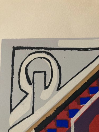 Lithographie  Signé Tampon Albert Gleizes Composition Cubiste Cubisme Art