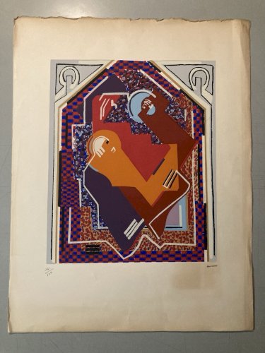 Lithographie  Signé Tampon Albert Gleizes Composition Cubiste Cubisme Art