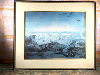 Lithograph signed Magdalena Mikolajczyk – Surrealism – the chrysalis