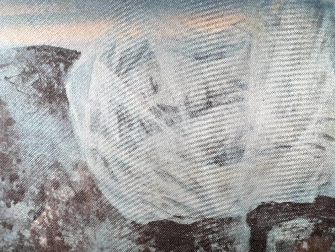 Lithographie signée Magdalena Mikolajczyk – Surréalisme – la chrysalide