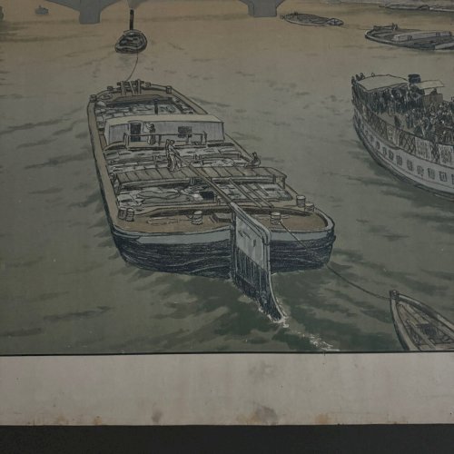 Lithographie sur papier de Chine par Henri Rivière Le Trocadéro A5568