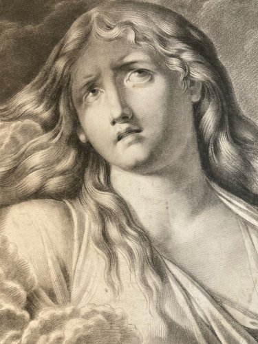Lithographie Virginie Rome Romain XIXe Mort Assassinat A Identifier Ancien Art