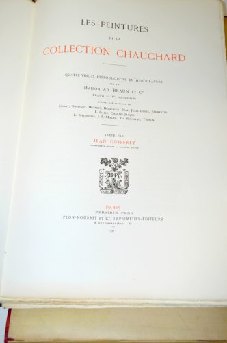 -LIVRE COLLECTION CHAUCHARD 1910 PEINTURE COROT DAUBIGNY DECAMP DELACROIX DIAZ