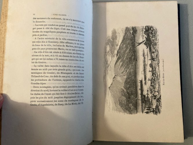 Livre Une Saison À Aix Les Bains Achard Amédée Ernest Bourdin Paris 1850 Gravure