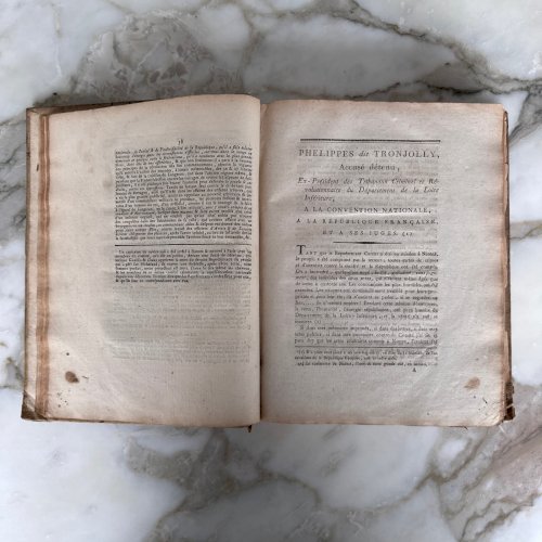 Livre XVIIe Phelippes dit Tronjolly à la Convention Nationale M3414