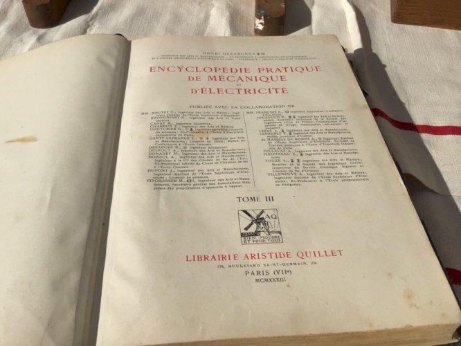 livres animé tome III encyclopedie pratique électricité et mécanique quillet