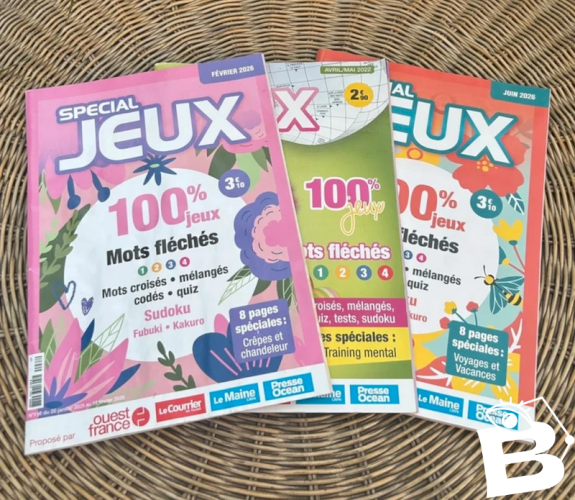Livres/revues de jeux ( mots croisés , sudoku )