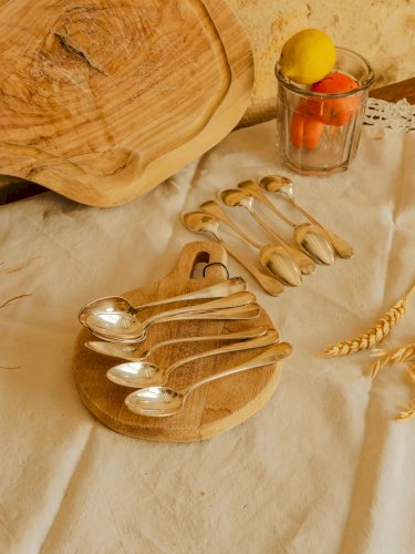 Loïs, le lot de 12 cuillères à café en argent N°438