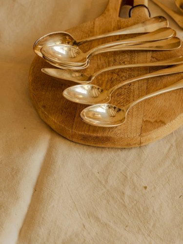 Loïs, le lot de 12 cuillères à café en argent N°438