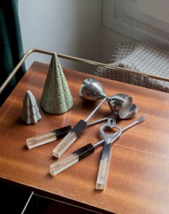 Loïs, the set of 4 cocktail utensils No. 447