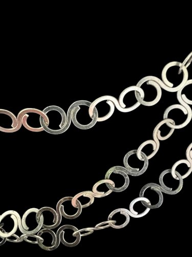 Long sautoir design vers 1970-bijoux de créateur-vintage-pièce collector- Chic