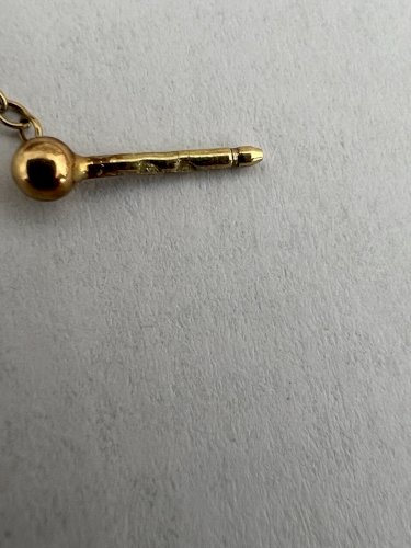 Longue paire de boucles d’oreilles pendantes or massif 18 carats vintage filigra