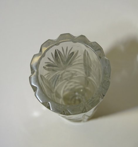 -LOT 1 VASE & 1 BOUGEOIR CRISTAL DE BOHEME 1 VASE CRISTAL IRELAND TYRONE    D