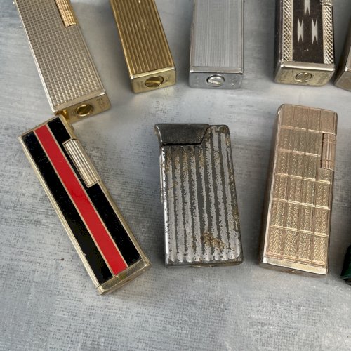 Lot 12 briquet ancien à restaurer Sopak Sunex Star Zilon Lynx Tiger Kingstar etc