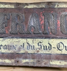 Lot 2 anciennes plaques émaillées - La France de Bordeaux et du Sud-Ouest