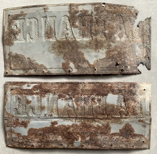 Lot 2 anciennes plaques émaillées - La France de Bordeaux et du Sud-Ouest