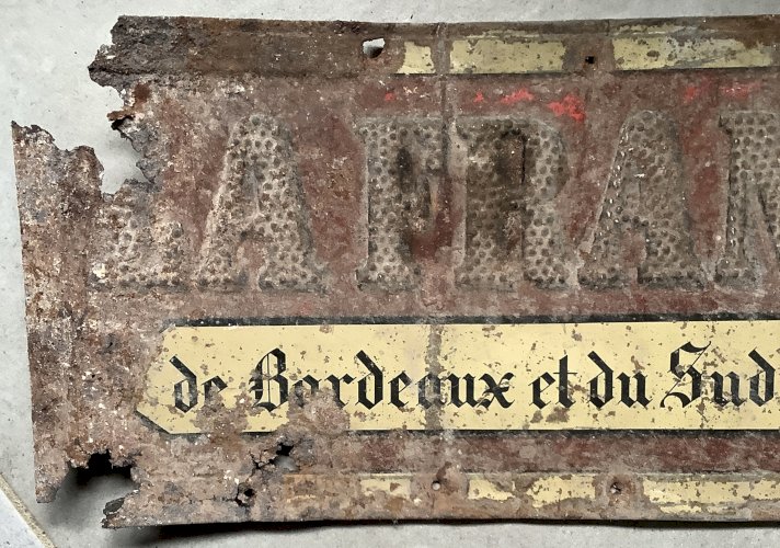 Lot 2 anciennes plaques émaillées - La France de Bordeaux et du Sud-Ouest