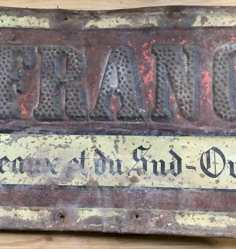 Lot 2 anciennes plaques émaillées - La France de Bordeaux et du Sud-Ouest