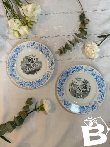 Lot 2 assiettes parlantes Niederweiler