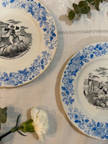 Lot 2 assiettes parlantes Niederweiler