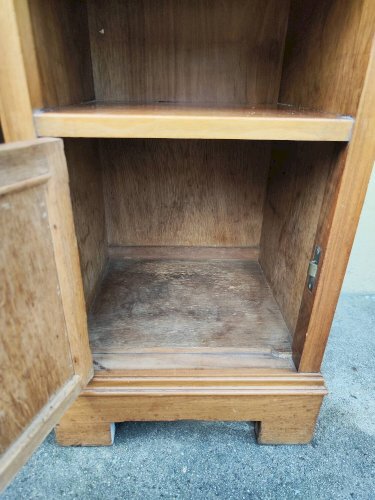 Lot 2 de table de chevet bois marbre