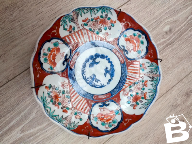lot 3 Ancienne assiettes asiatique Japonaise datant de la fin du19eme milieu 20 eme