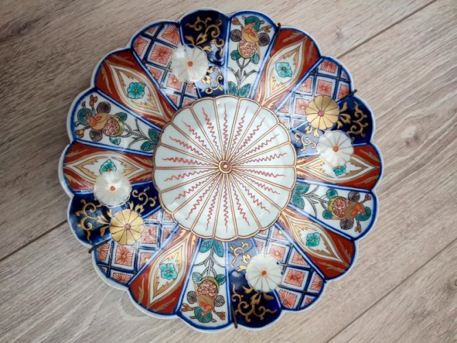 lot 3 Ancienne assiettes asiatique Japonaise datant de la fin du19eme milieu 20 eme
