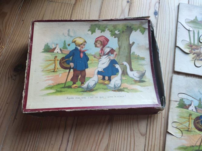 Lot 3 puzzles anciens GILDE - Découpe Artistique Bois - Vintage 1950
