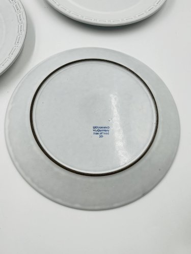 Lot 4 Assiettes Creuses Céramano Epsilon Karl Leutner