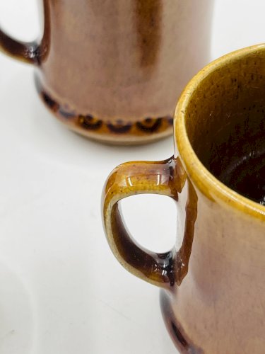 Lot 4 Tasses Expresso Deco Hälsingborg Bari 15/1 Brun