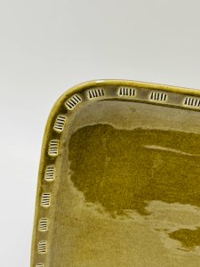 Set of 5 square plates töreboda ceramic christer heijl