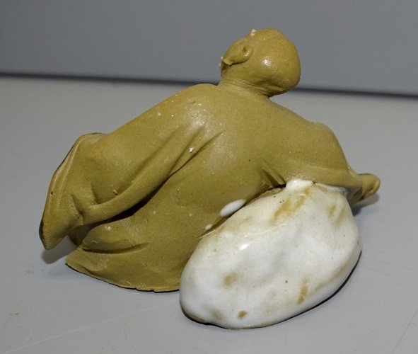 -LOT 5 SUJETS PERSONNAGES MINIATURES POUR DECO BONSAÏE TERRE CUITE ou GRES   D