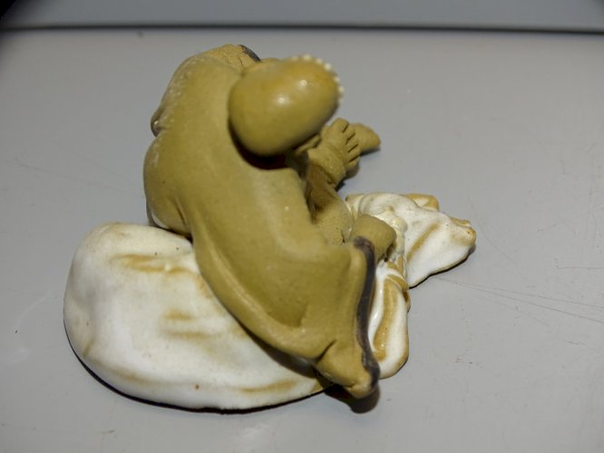 -LOT 5 SUJETS PERSONNAGES MINIATURES POUR DECO BONSAÏE TERRE CUITE ou GRES   D