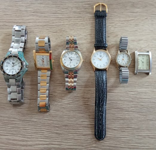 Lot 6 Ancienne Montre Accessoire Collection Lip LIP Old Watch
