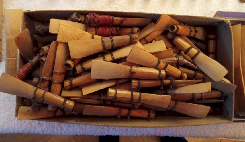Lot 67 Anche Hautbois Instrument  Musique à vent Ancien Old Wind Instrument