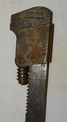 -LOT  7 CLES A MOLETTE CLES ANGLAISES DONT VERJOUX SUB SAM etc... OUTIL ANCIEN D