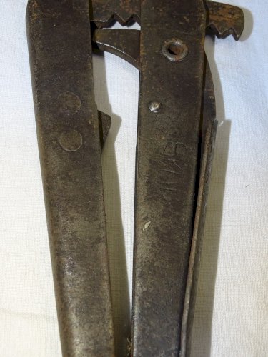 -LOT  7 CLES A MOLETTE CLES ANGLAISES DONT VERJOUX SUB SAM etc... OUTIL ANCIEN D