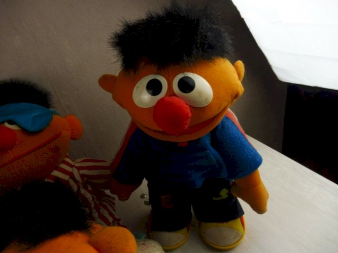 Lot 8 peluches Bart et Ernerst / Bert & Ernie dont parlants, Tyco, Fischer Price