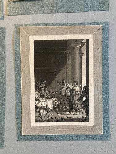 Lot 9 Engraving Gravure Tour De Babel XVIIIE XIXe Ancien Etching A Identifier
