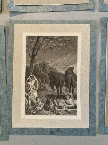 Lot 9 Engraving Gravure Tour De Babel XVIIIE XIXe Ancien Etching A Identifier