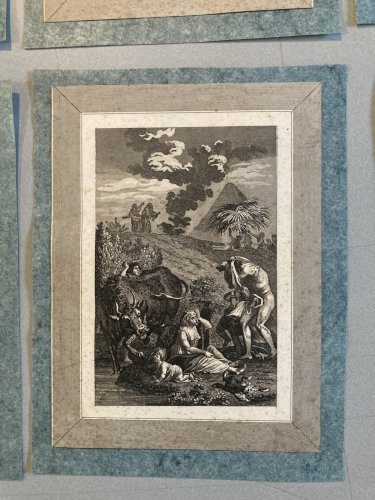 Lot 9 Engraving Gravure Tour De Babel XVIIIE XIXe Ancien Etching A Identifier