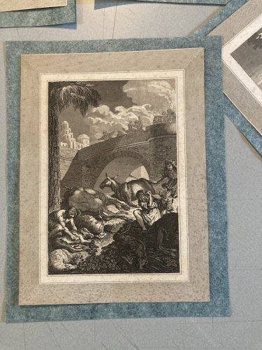 Lot 9 Engraving Gravure Tour De Babel XVIIIE XIXe Ancien Etching A Identifier