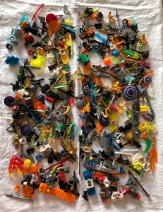 Lot of Lego weapons and accessories