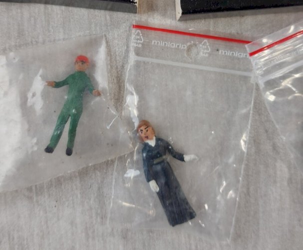Lot danciennes figurines, en métal, F.F. Models, Mad 1/43