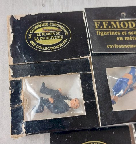 Lot d'anciennes figurines, en métal, F.F. Models, Mad 1/43