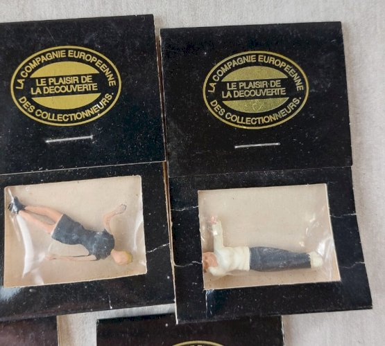 Lot danciennes figurines, femmes, en métal, F.F. Models, Mad 1/43