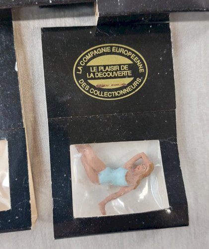 Lot danciennes figurines, femmes, en métal, F.F. Models, Mad 1/43