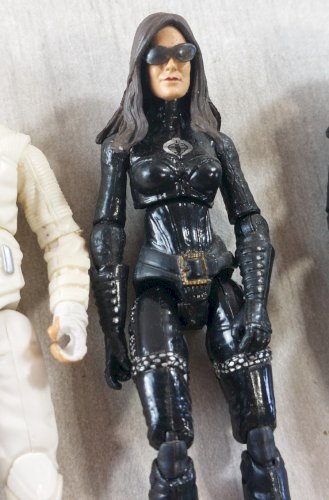 Lot danciennes figurines, GI Joe, Baroness + Storm Shadow, Hasbro ^